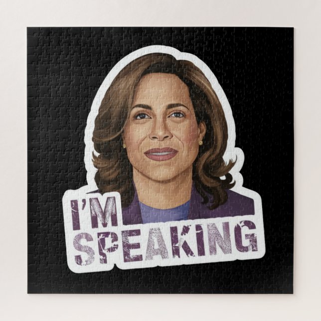 Puzzle Kamala Harris Hablo, Cita histórica de debate (Vertical)