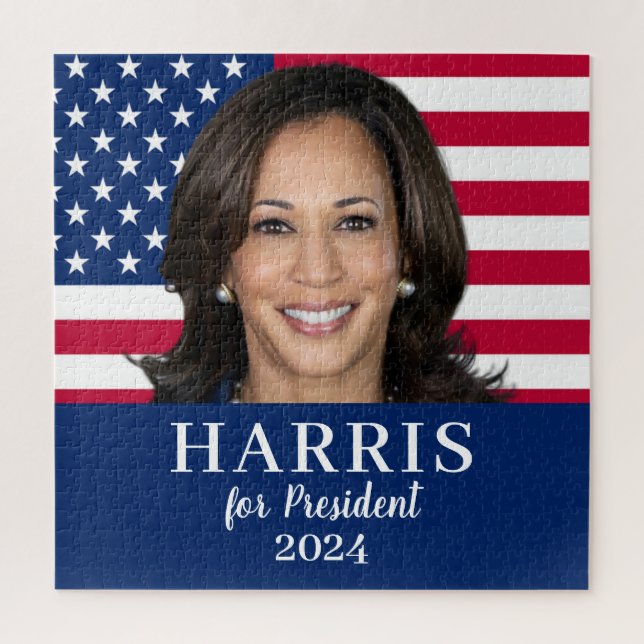 Puzzle Kamala Harris Por El Presidente 2024 (Vertical)