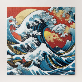Puzzle Kanagawa japonés La gran ola