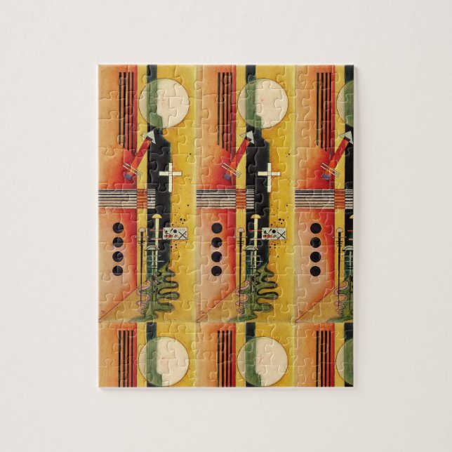 Puzzle Kandinsky Arte de pintura abstracta moderna (Vertical)