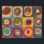 Puzzle Kandinsky - Cuadrados con Círculos Concéntricos<br><div class="desc">Plazas con Círculos Concéntricos,  popular pintura de Wassily Kandinsky</div>