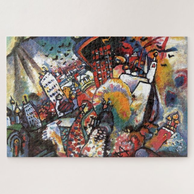 Puzzle Kandinsky Moscú I Cityscape Resumen Pintura (Horizontal)