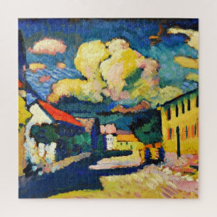 Puzzle Kandinsky - Murnau-Dorfstrasse, pintura abstracta