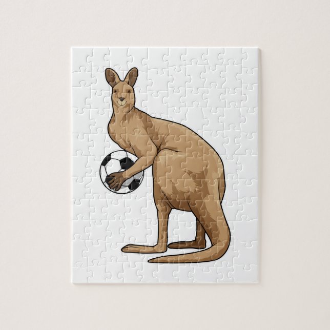 Puzzle Kangaroo en Soccer Sports (Vertical)