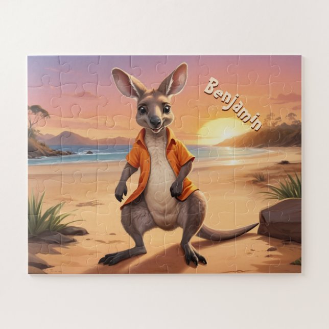 Puzzle Kangaroo personalizado de Guay (Horizontal)