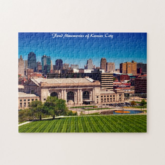 Puzzle Kansas City Missouri Christmas Greetings Jigsaw Pu (Horizontal)