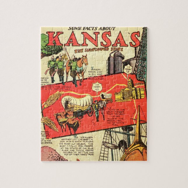 Puzzle Kansas el estado del girasol (Vertical)