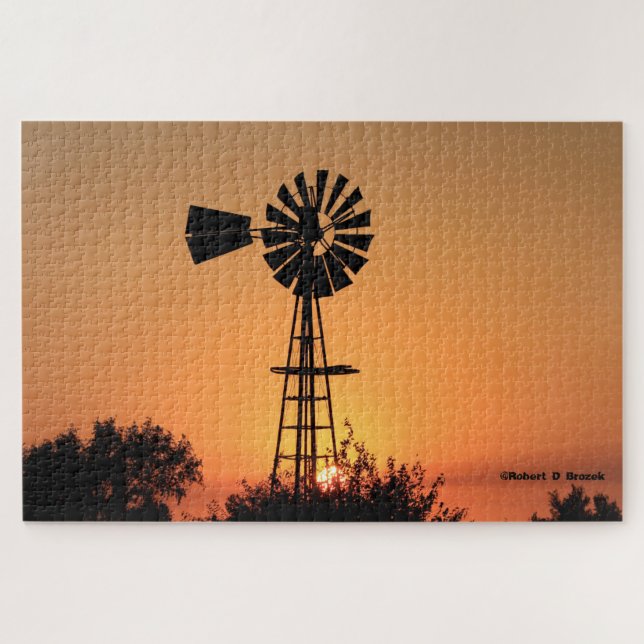 Puzzle Kansas Golden Sunset (Horizontal)