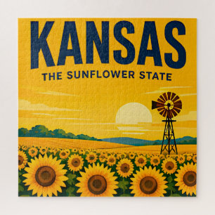 Puzzle Kansas Grandes Llanuras Colinas de Sílex Corazón V