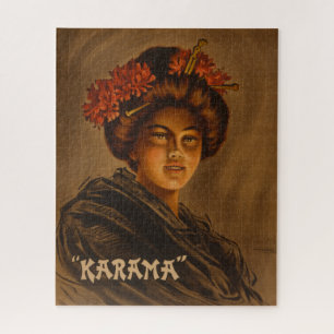 Puzzle Karama Japonesa Geisha Oiran Chica Cortesía