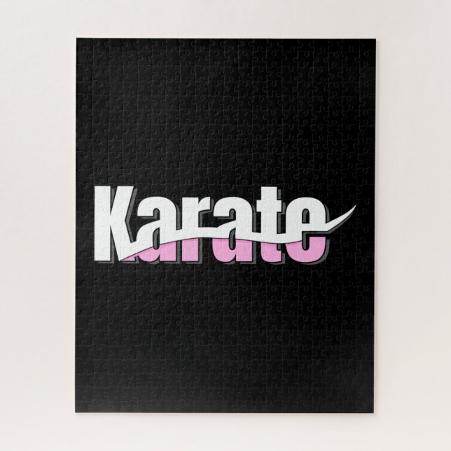 Puzzle Karate Martial Arts Girly Pink (Vertical)