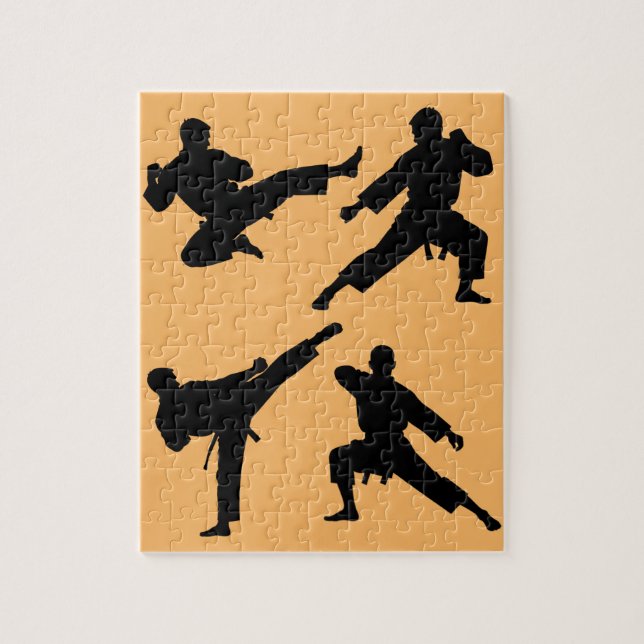 Puzzle Karate moderno de moda / Taekwondo / Naranja de ju (Vertical)