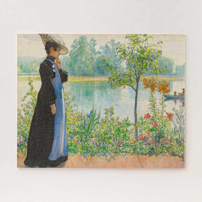 Puzzle Karin por la costa de Carl Larsson (Horizontal)