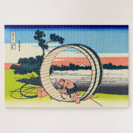 Puzzle Katsushika Hokusai - Fujimigahara, provincia de Ow