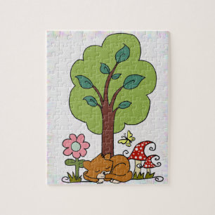Puzzle Katze sin término Baum