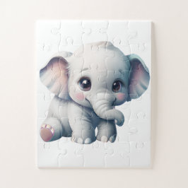 Puzzle Kawaii Baby Elephant