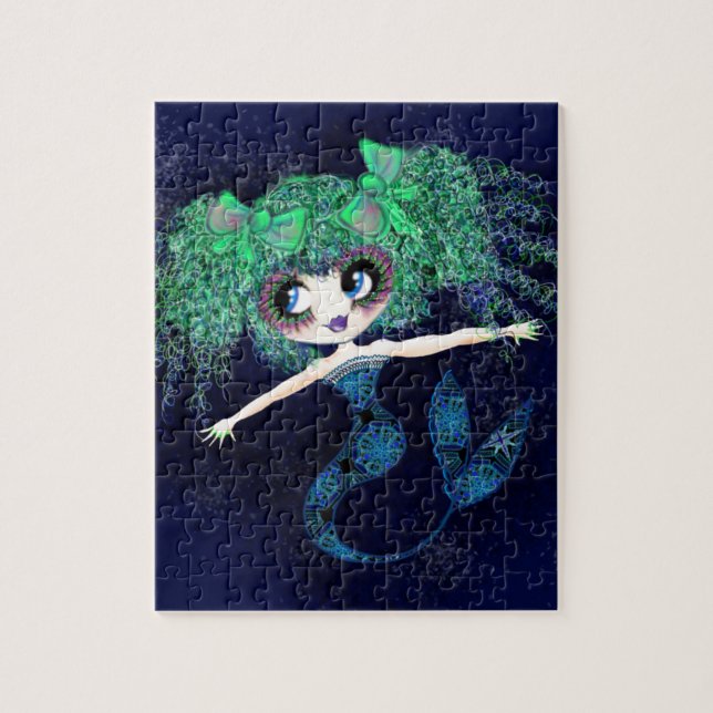 Puzzle Kawaii Mermaid tan linda (Vertical)
