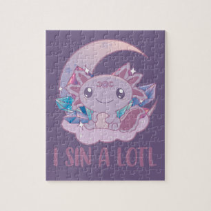 Puzzle Kawaii Pastel Colores Gótico gótico lindo Axolotl