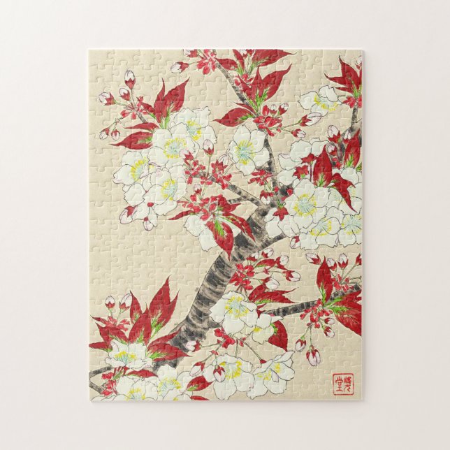 Puzzle Kawarazaki Shodo Floral Calendar of Japan (Vertical)