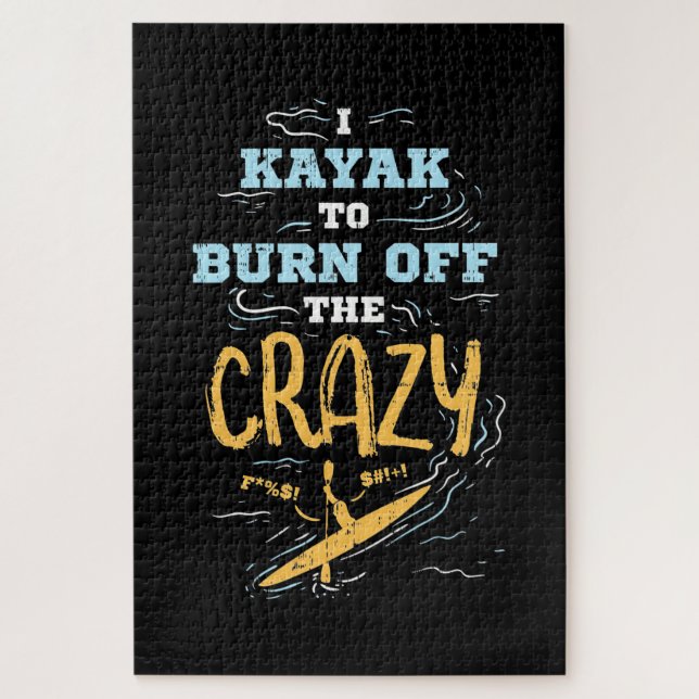 Puzzle Kayak Para Quemar A La Loca (Vertical)