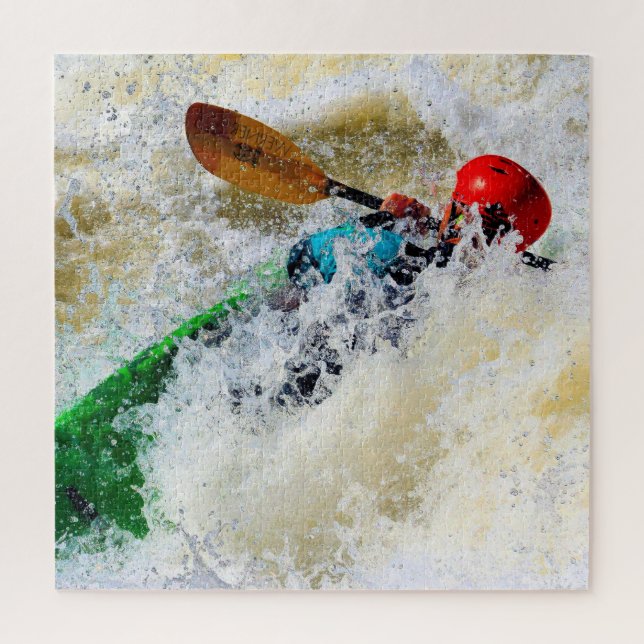Puzzle Kayak Whitewater Adrenaline Rush - 20x20 (Vertical)