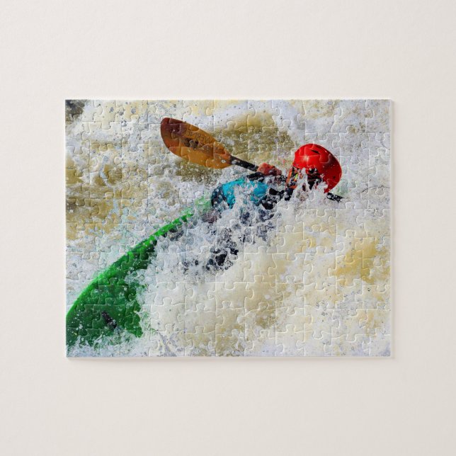 Puzzle Kayak Whitewater Adrenaline Rush - 8x10 (Horizontal)