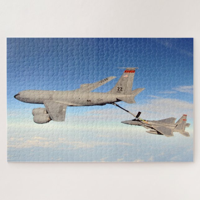 Puzzle KC-135R Refugios Stratotanker F-15C Eagle Kadena J (Horizontal)