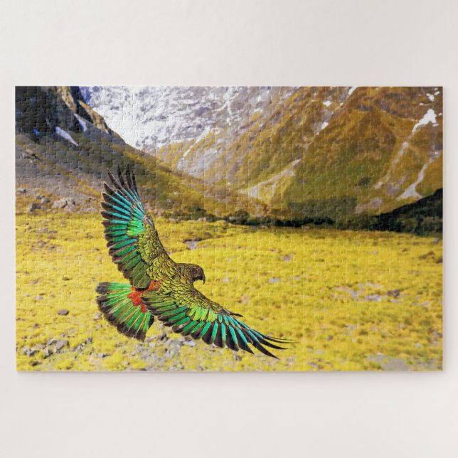 Puzzle Kea Parrot de Nueva Zelanda (Horizontal)