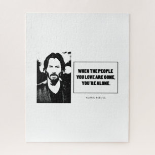 Puzzle Keanu Reeves cita simple BG blanco