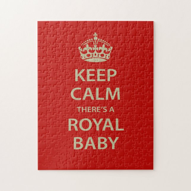 Puzzle Keep Calm There's A Royal Baby (Vertical)