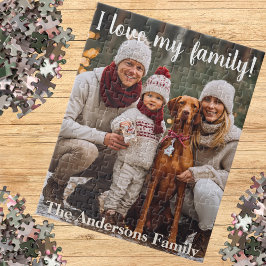 Puzzle Keepsake I Family Name Personalized Photo