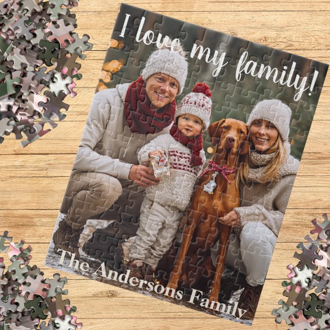 Puzzle Keepsake I Family Name Personalized Photo (Keepsake I Family Name Personalized Photo Jigsaw Puzzle)