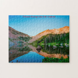 Puzzle Kelly Lake California. Felicitaciones de Navidad