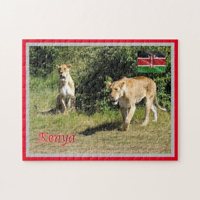 Puzzle Kenia - Lioness - (Horizontal)