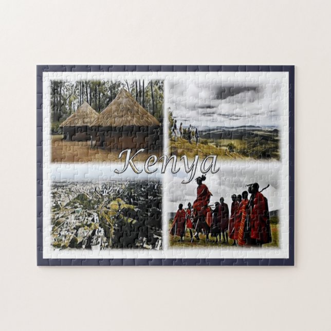 Puzzle Kenia - Mosaico - (Horizontal)