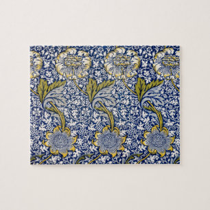 Puzzle Kennet de William Morris, Arte Textil Vintage