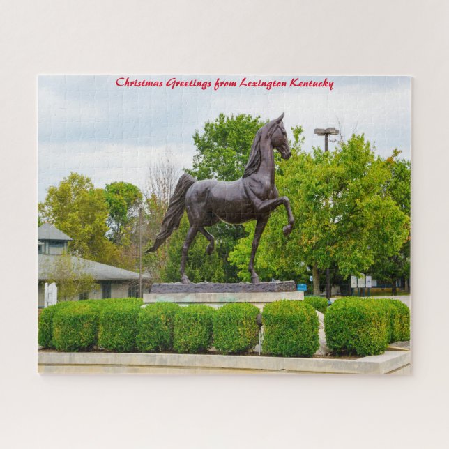 Puzzle Kentucky Horse Park Lexington. Saludos de Navidad (Horizontal)