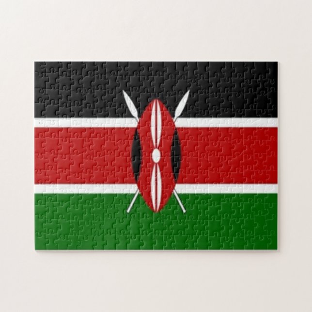 Puzzle Kenya - Flag - (Horizontal)