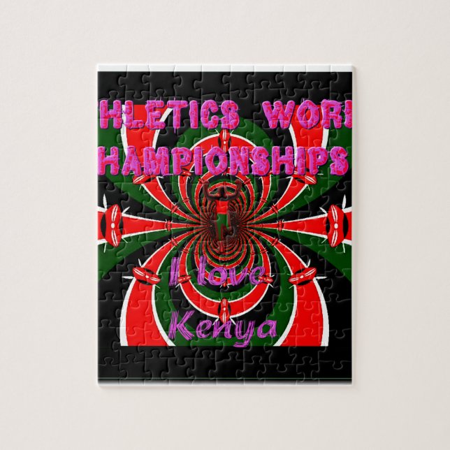 Puzzle Kenya International Athletics Sports (Vertical)