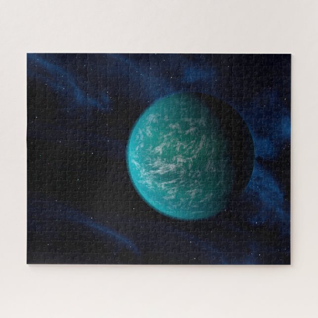 Puzzle Kepler 22b, un planeta extrasolar. (Horizontal)