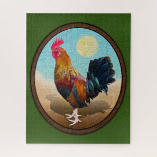 Puzzle Key West - Óvalo de cosecha de gallos gitanos