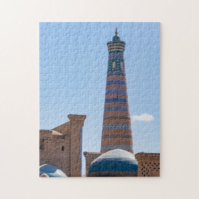 Puzzle Khiva, Uzbekistán - Minarete Islam Khodja (Vertical)