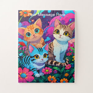 Puzzle Kids Puppy y Kitten Garden Adventure