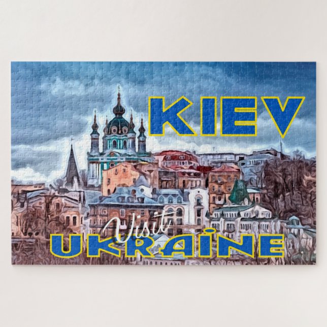 Puzzle Kiev, visita Ucrania (Horizontal)