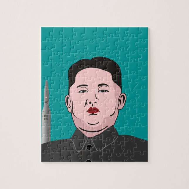 Puzzle Kim Jong-un y misil nuclear (Vertical)