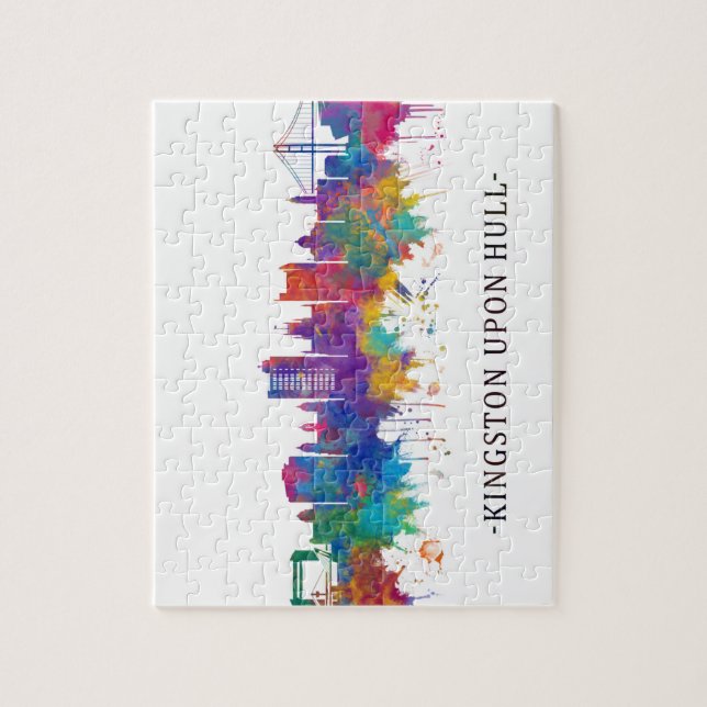 Puzzle Kingston en el Skyline Hull England (Vertical)
