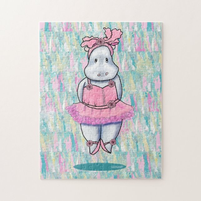 Puzzle KiniArt Hippo Ballerina (Vertical)
