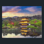Puzzle Kinkaku-ji Templo Zen Kioto Sunset Travel<br><div class="desc">Este impresionante rompecabezas presenta el hermoso templo Kinkaku-ji Zen en Kioto en Japón al atardecer.</div>