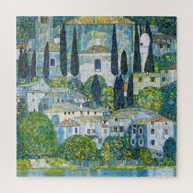Puzzle Kirche in Cassone by Gustav Klimt (Vertical)