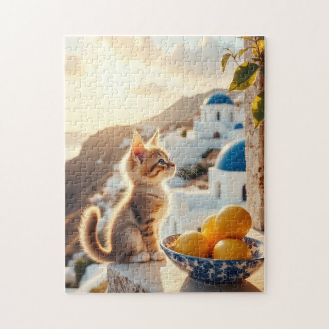 Puzzle kitten in Italy (Vertical)